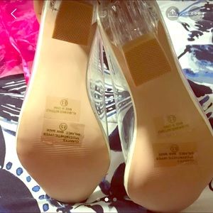 Clear white trim boots